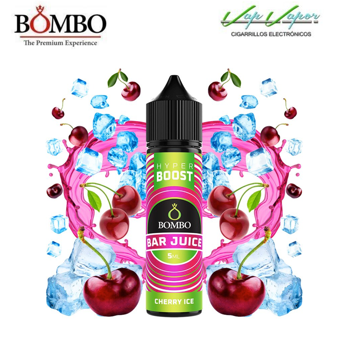 AROMA HYPER BOOST Cherry ICE 5ml (en botella de 60ml) Longfill Bar Juice by Bombo 