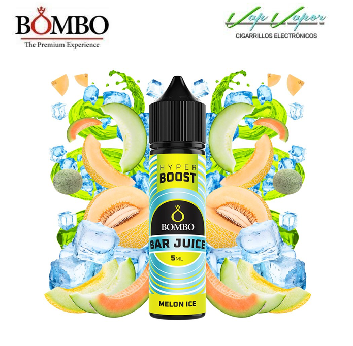 AROMA HYPER BOOST Melon ICE 5ml (en botella de 60ml) Longfill Bar Juice by Bombo 