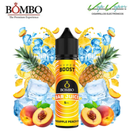 AROMA HYPER BOOST Pineapple Peach ICE 5ml (en botella de 60ml) Longfill Bar Juice by Bombo (piña, melocotón, frescor)
