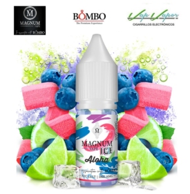 SALES ALOHA Magnum Vape y Bombo 10ml (10mg/20mg) (Arándanos,Zumo Lima, Pica-Pica, Golosina, Frescor)