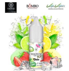 SALES NALU Magnum Vape y Bombo 10ml (10mg/20mg) (Granizado Lima Limón, Zumo Fresas, Frescor)