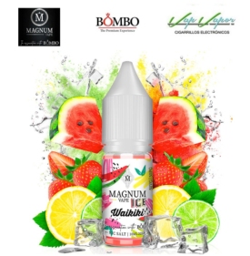 SALES WAIKIKI Magnum Vape y Bombo 10ml (10mg/20mg) (Granizado Sandía,Fresa, Lima,Limón, Frescor)