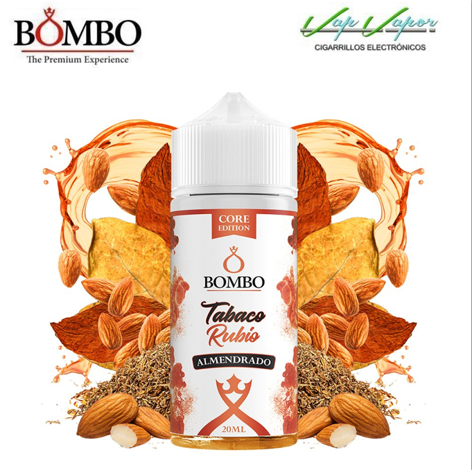 FLAVOUR - Core Edition - Tabaco Rubio ALMENDRADO  20ml (in 120ml bottle ) Longfill Platinum Tobaccos by Bombo