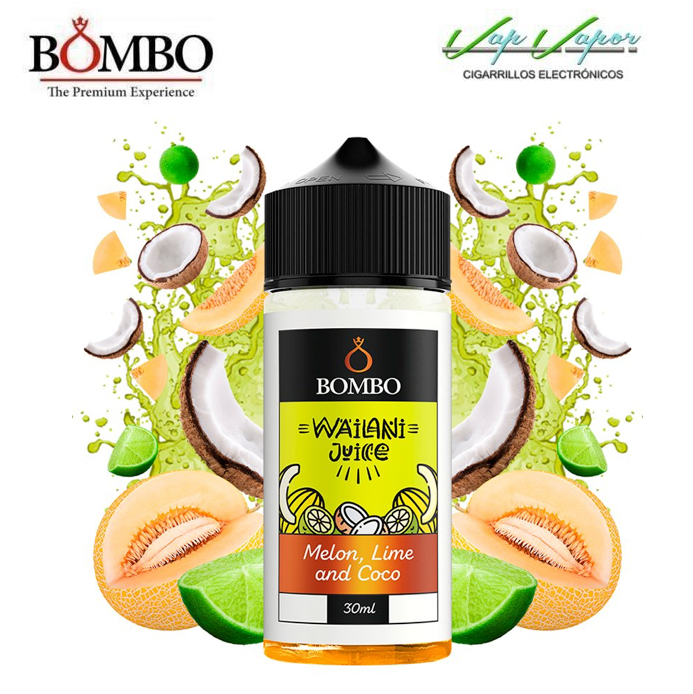 FLAVOUR Wailani MELON, LIME, COCO 30ml (bottle 120ml) Longfill Bombo