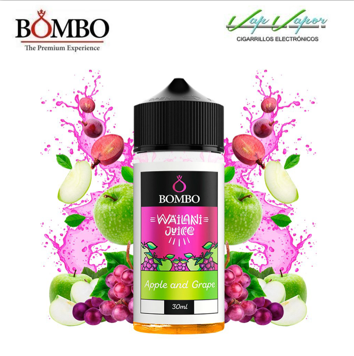 FLAVOUR Wailani APPLE AND GRAPE 30ml (bottle 120ml) Longfill Bombo