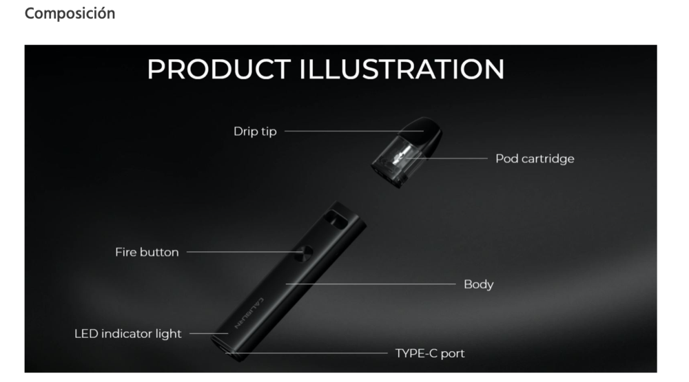 Caliburn A2 520mah Uwell