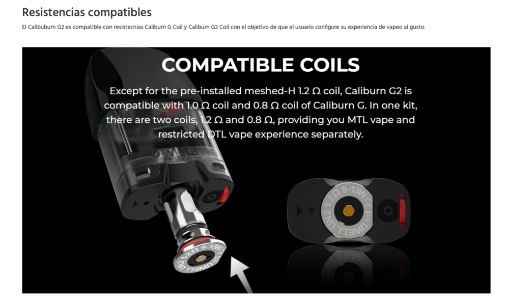 OFERTA!!! Caliburn G2 750mah Uwell