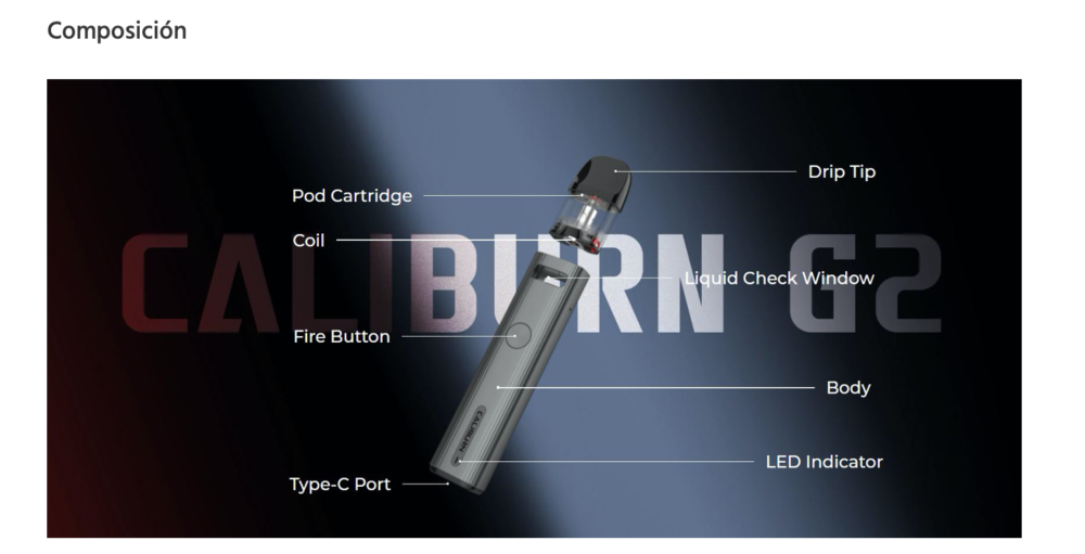 OFERTA!!! Caliburn G2 750mah Uwell