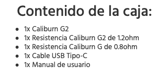 OFERTA!!! Caliburn G2 750mah Uwell
