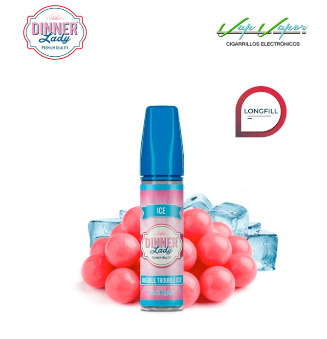 AROMA Bubble Trouble ICE 14ml (en botella de 60ml) Longfill Dinner Lady 