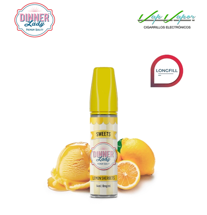 CONCENTRATE Lemon Sherbets 14ml (en botella de 60ml) Longfill Dinner Lady 