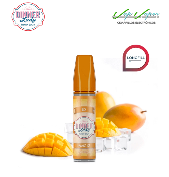 CONCENTRATE Mango ICE 14ml (en botella de 60ml) Longfill Dinner Lady 