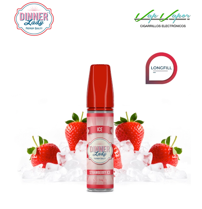 CONCENTRATE Strawberry ICE 14ml (en botella de 60ml) Longfill Dinner Lady 