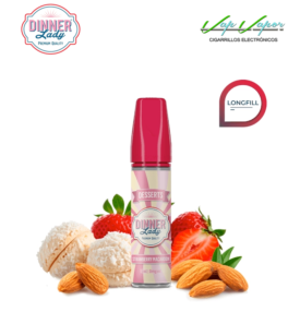 AROMA Strawberry Macaroon 14ml (en botella de 60ml) Longfill Dinner Lady 