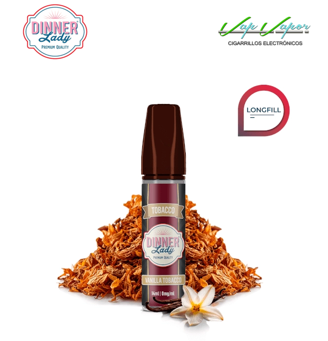 AROMA Vanilla Tobacco 14ml (en botella de 60ml) Longfill Dinner Lady 