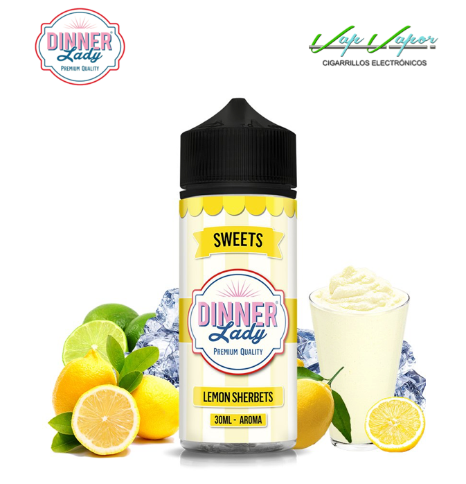 CONCENTRATE Lemon Sherbets 30ml (bottle 120ml) Longfill Dinner Lady 
