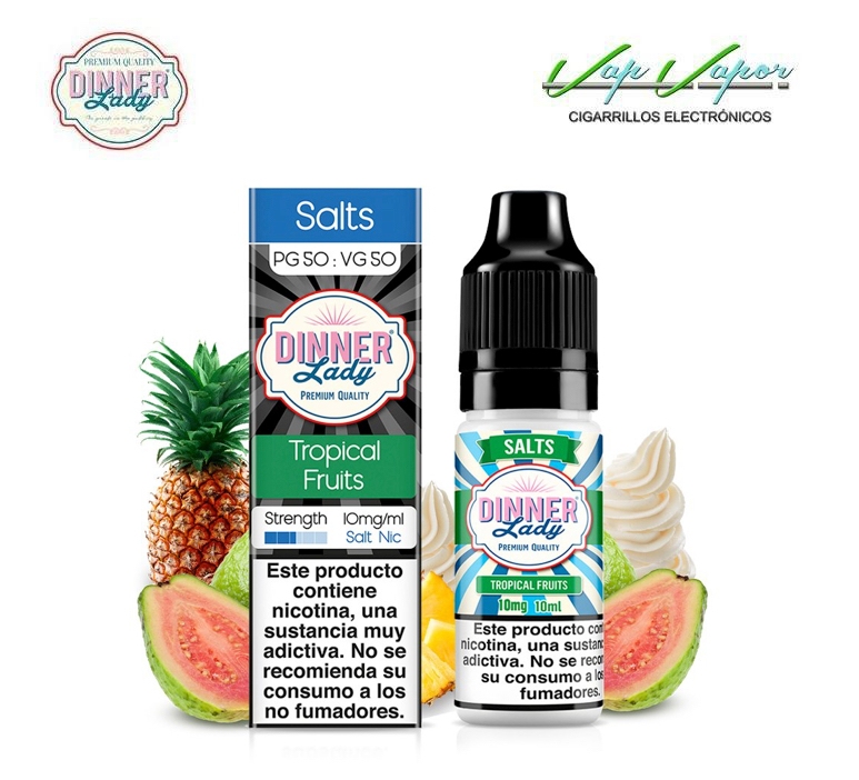 SALES Dinner Lady Tropical Fruits 10ml (10mg/20mg) (Frutas Tropicales, piña, guayaba)