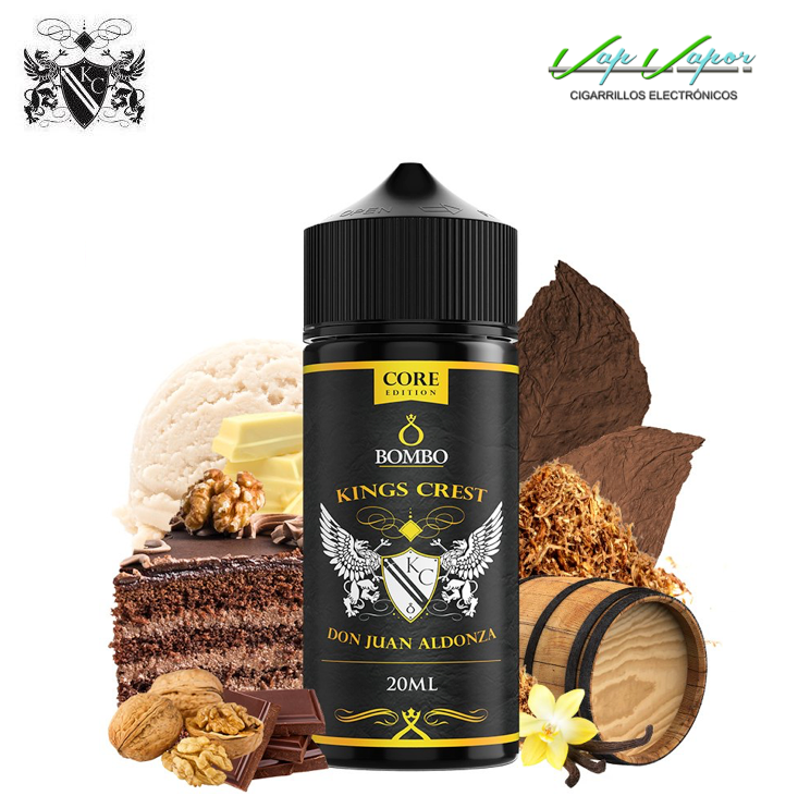 FLAVOUR - Core Edition - Don Juan Aldonza 20ml Longfill (bottle 120ml) Kings Crest and Bombo