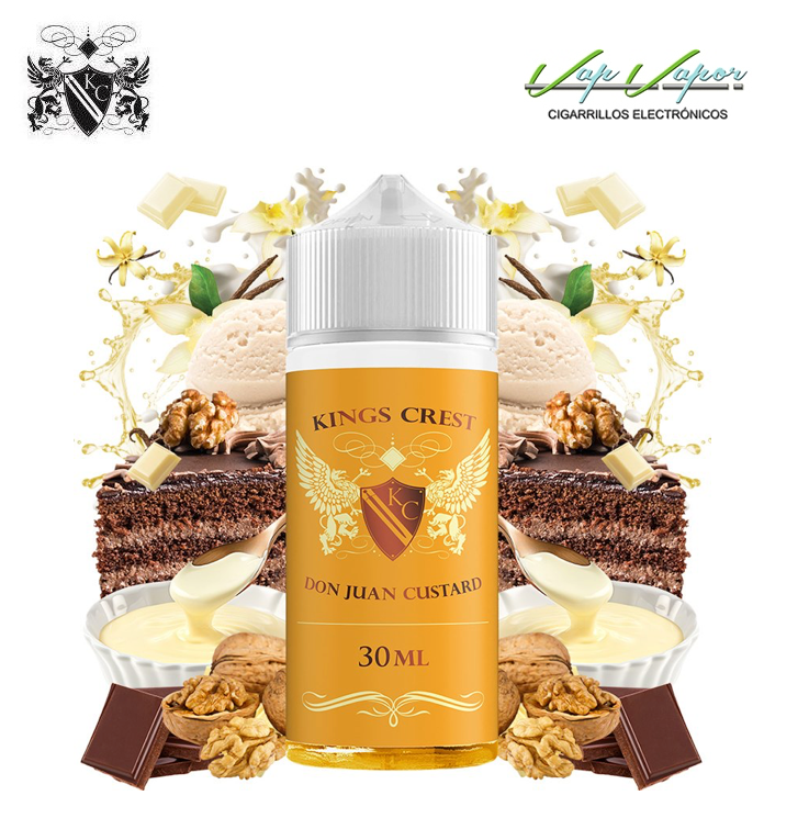 AROMA Don Juan Custard 30ml Longfill (en botella de 120ml) Kings Crest