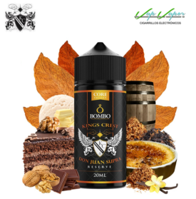AROMA - Core Edition - Don Juan Supra Reserva 20ml Longfill (en botella de 120ml) Kings Crest y Bombo 