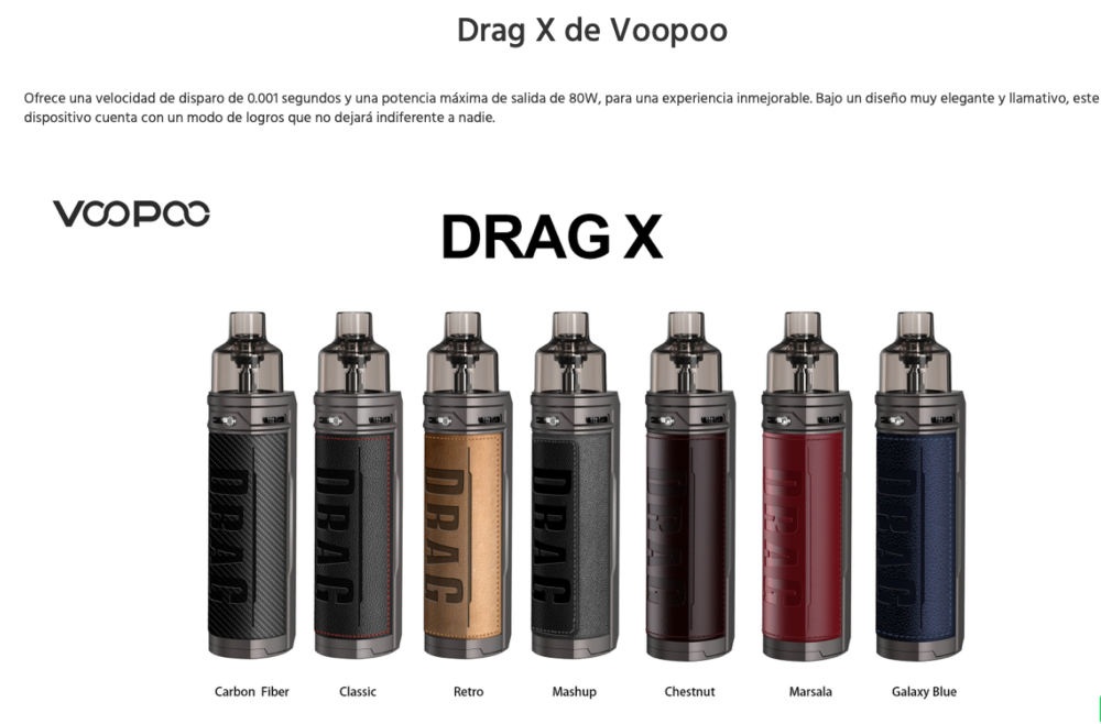 Drag X Voopoo Pod Kit 80W (PNP)