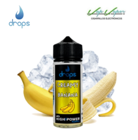 OFERTA!!! AROMA Creamy Banana Drops Bar 40ml (longfill botella 120ml)