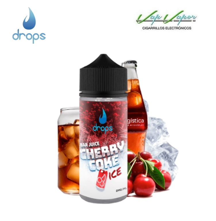 FLAVOUR Drops CHERRY COKE ICE Bar Juice 60ml (longfill bottle 120ml)