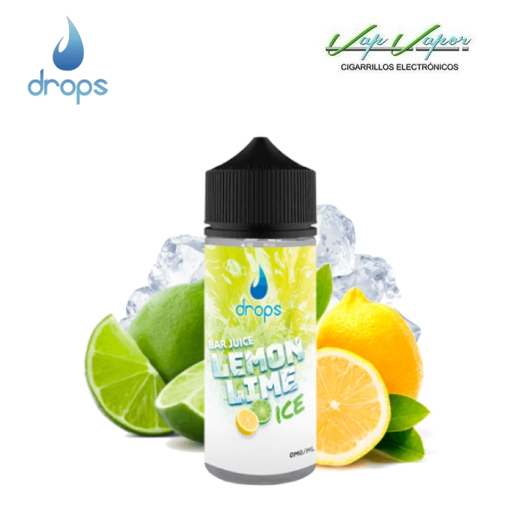 FLAVOUR Drops  LEMON LIME ICE Bar Juice 16ml (longfill bottle 120ml) Lime, Lemon, Ice