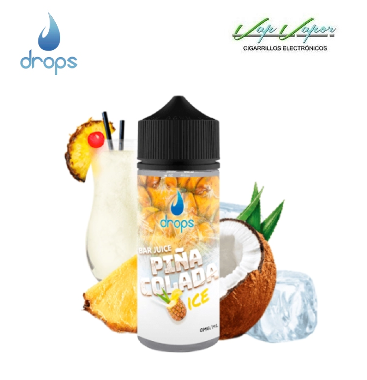 AROMA Drops PIÑA COLADA ICE Bar Juice 16ml (longfill botella 120ml) piña colada, hielo