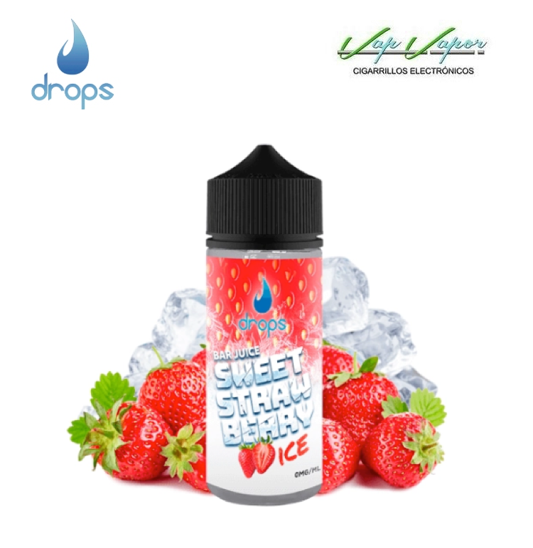 FLAVOUR Drops SWEET STRAWBERRY ICE Bar Juice 60ml (longfill bottle 120ml)