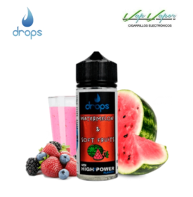 AROMA DROPS BAR Watermelon and Soft Fruits 16ml Longfill (en botella de 120ml) sandía, granizado de frutas del bosque