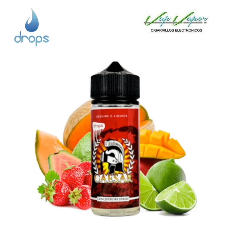 FLAVOUR DROPS CAESAR 16ml Longfill (inside of 120ml bottle) (Melon, Galia Melon, Mango, Lime, Strawberry, Guava)