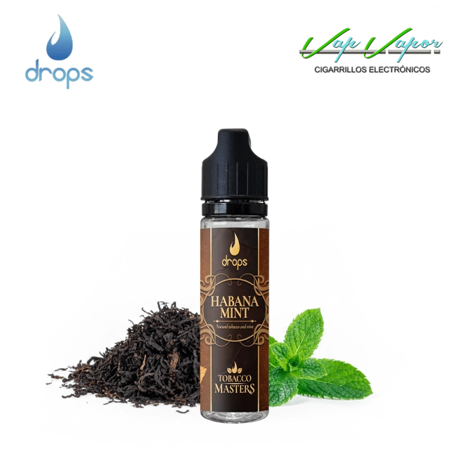 tobacco drops FLAVOUR Drops Tobacco Masters HABANA MINT 5ml (inside 60ml bottle) Dark  Tobacco with Smooth Menthol