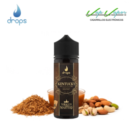 AROMA Drops Tobacco Masters KENTUCKY 10ml (en botella de 120ml) Tabaco Virginia con caramelo y frutos secos 