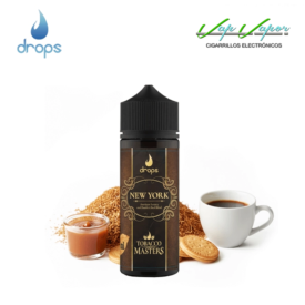 AROMA Drops Tobacco Masters NEW YORK 10ml (en botella de 120ml) La unión perfecta entre American Luxury y Fausto's Deal 