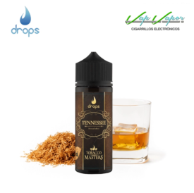 AROMA Drops Tobacco Masters TENNESSEE 10ml (en botella de 120ml) Tabaco ahumado al fuego y Bourbon   