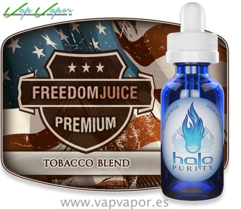 OFERTA!!! Halo Freedom Juice: 10ml- 0mg (Tabaco Virginia con toque dulce) (caducidad:13/marzo/2026)