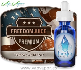 OFERTA!!! Halo Freedom Juice: 10ml- 0mg (Tabaco Virginia con toque dulce) (caducidad:13/marzo/2026)