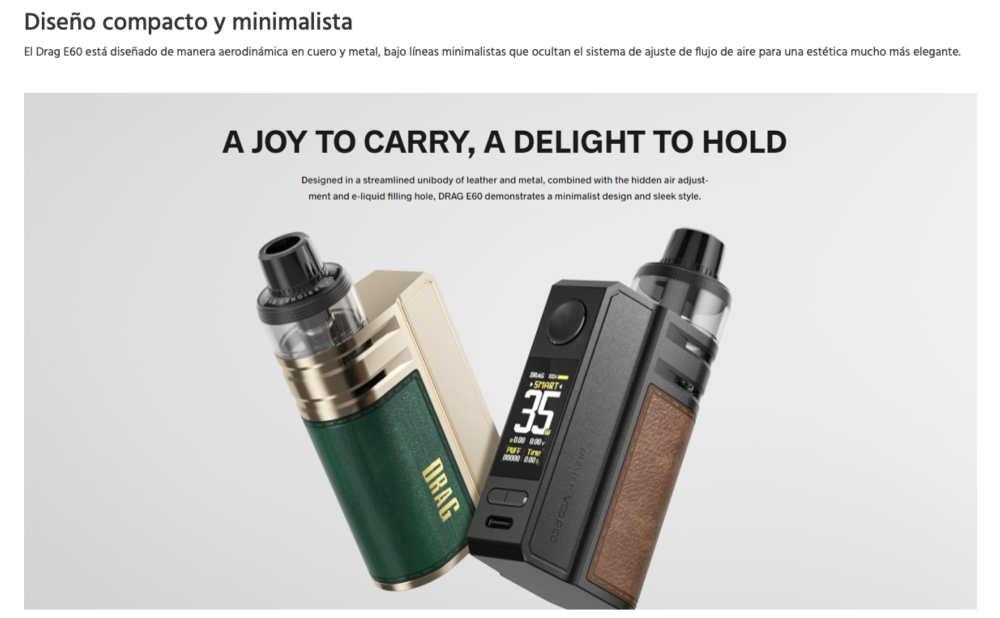 Drag E60  Voopooo 2550mah 