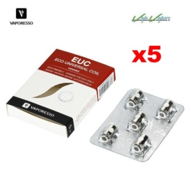 PACK DE 5 - Resistencias EUC SS316 Cerámica 0.3 / 0.5 / 0.6ohmVaporesso 
