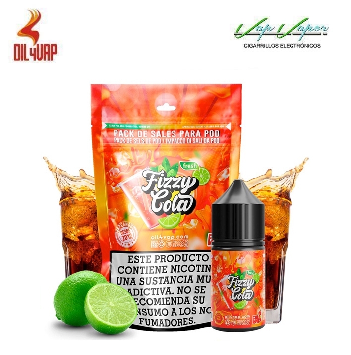 OFERTA!! SALES FIZZY COLA Pack 23ml/30ml  (9mg/18mg)  Oil4Vap (Cola, Lima)