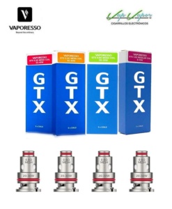 GTX Mesh Coils Vaporesso 0.2/0.3/0.4/0.6/0.8/1.2ohms (Normal and NEWS TRIPLE SILICONE) 1 coil 