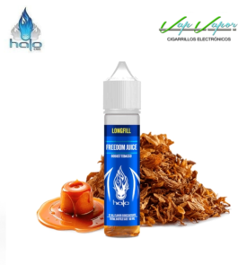 AROMA Halo Freedom Juice 12ml (longfill botella 60ml) Tabaco Virginia con toque dulce.