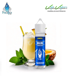 AROMA Halo Malibu 12ml (longfill botella 60ml) Piña colada tropical con toque mentolado.