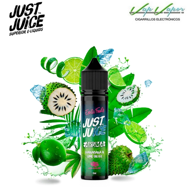 FLAVOUR Guanabana Lime ICE 12ml Longfill (inside 60ml bottle) Just Juice 