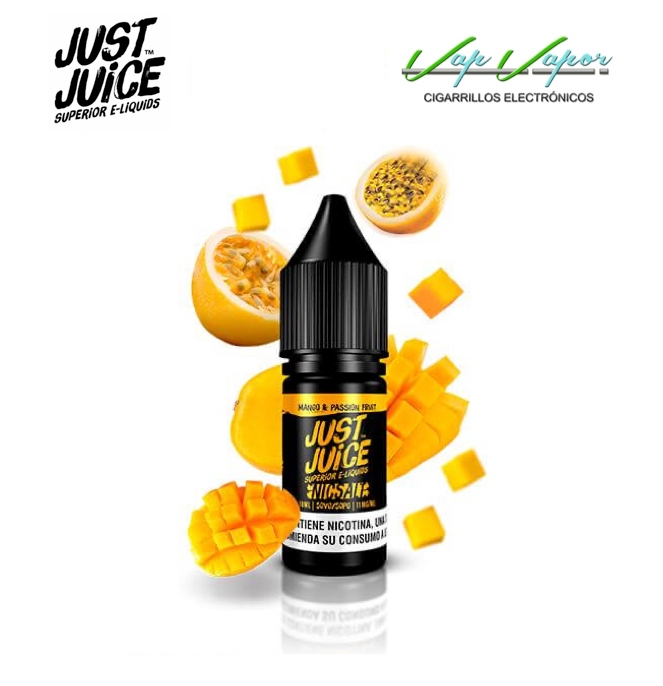 SALTS Mango and Passion Fruit Just Juice (nicotine: 5mg /11mg / 15mg/ 20mg)  Mango, Maracuyá