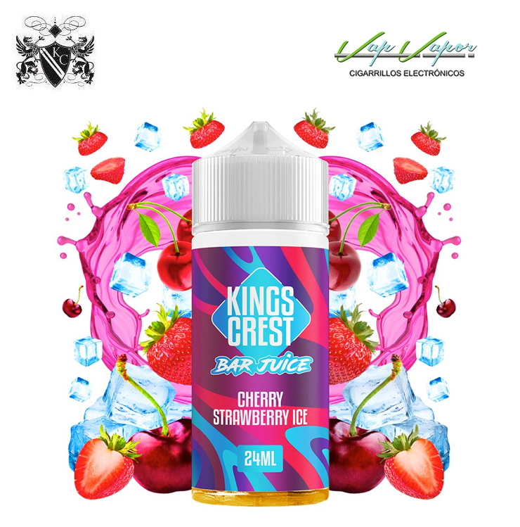 FLAVOUR Cherry Strawberry ICE 24ml Longfill (bottle 120ml) Kings Crest Bar Juice 