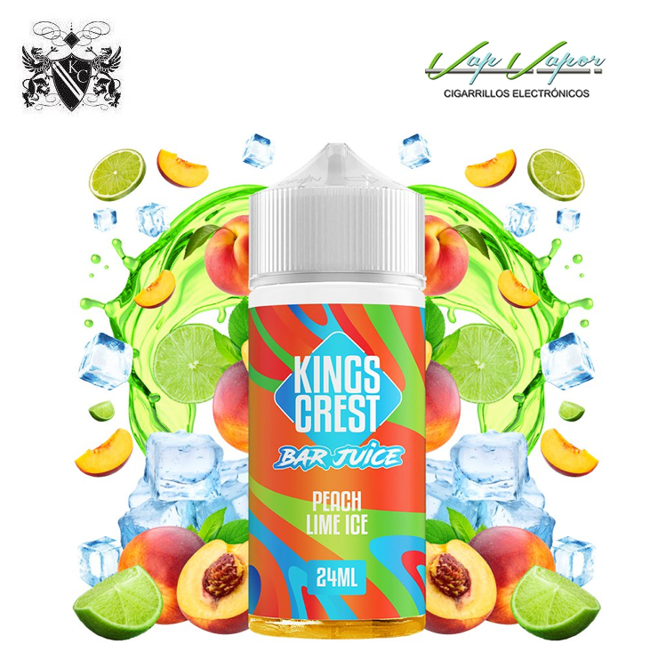 FLAVOUR Peach Lime ICE 24ml Longfill (bottle 120ml) Kings Crest Bar Juice 
