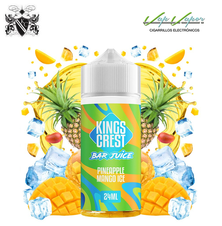 AROMA Pineapple Mango ICE 24ml Longfill (en botella de 120ml) Kings Crest Bar Juice 