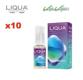 Pack 10 bottles Liqua - Menthol 10ml - 0mg/3mg/6mg/12mg/18mg